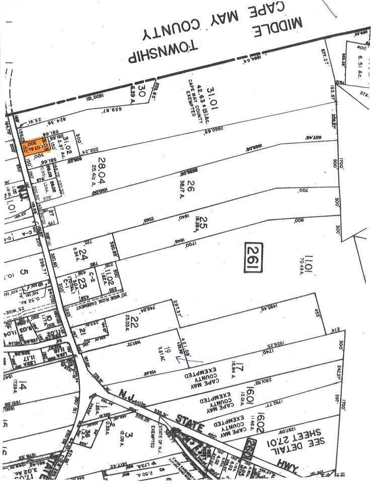 Земля для того Продажа на 1877 Route 9 North Clermont, Нью-Джерси 08210 Соединенные Штаты