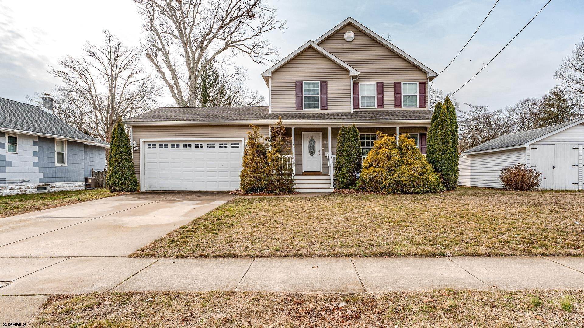Single Family Homes для того Продажа на 416 Jackson Avenue Northfield, Нью-Джерси 08225 Соединенные Штаты